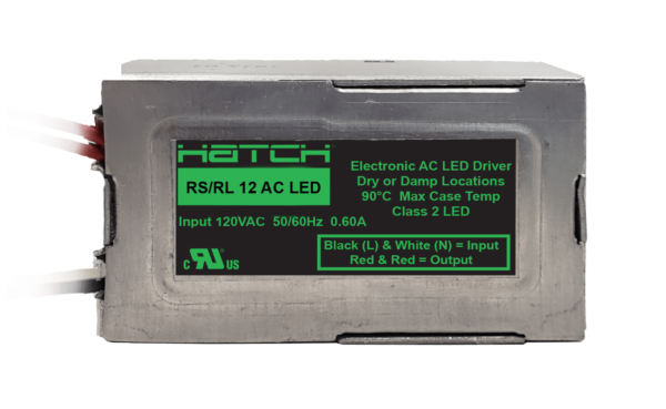 Hatch RL12-60M-LED 60W 12VAC Class 2 AC LED Driver