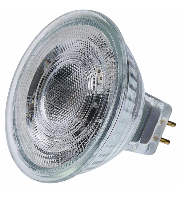Satco S12361 5.5W MR16 LED bulb 3000K GU5.3 bi-pin 15 degree beam