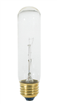 Satco S3250 25 watt T10 clear incandescent bulb with E26 medium base