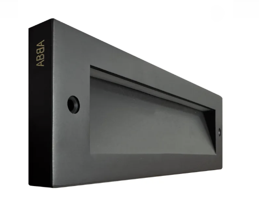 photo of ABBA STBCC18-DB louvered solid brass step light in dark brass