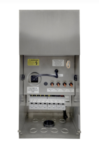 ABBA TSR1200 1200W low voltage landscape lighting transformer stainless steel outdoor power supply