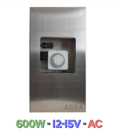 ABBA TSRPT600 600W low voltage landscape lighting transformer stainless steel outdoor power supply