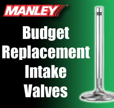 10650-1  2.020" X 4.880" Intake Manley Budget Replacement Valves Fits: SB Chevy 11/32"