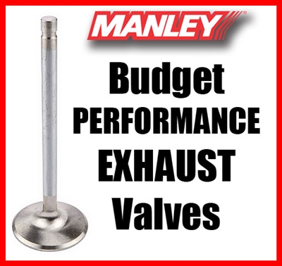 10577-1  1.500" X 4.911" Exhaust Manley Budget Performance Valves Fits: SB Chevy 11/32"