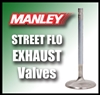 10717-1  1.725" X 5.350" Exhaust Manley Street Flo Valves Fits: BB Chevy 3/8"