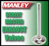 10777-1  1.500" X 4.911" Exhaust Manley Street Master Valves Fits: SB Chevy 11/32"