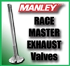 12301-8  1.600" X 4.950" Exhaust Manley Race Master Valves Fits: SB Chevy AFR Heads 8mm