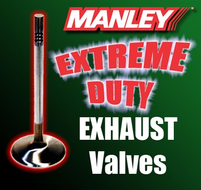 12743-1  1.880" X 5.422" Exhaust Manley Extreme Duty Valves Fits: BB Chevy 11/32"