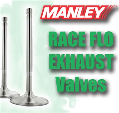 11501-1  1.560" X 4.911" Exhaust Manley Race Flo Valves Fits: SB Chevy 11/32"