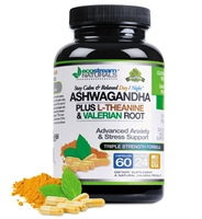Advanced Anxiety and Stress Support with Ashwaganda, L-Theanine and Valerian Day and Night