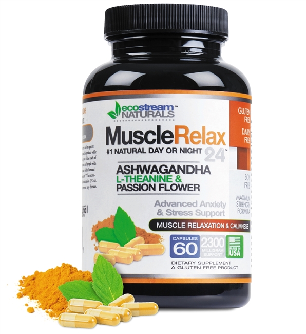 Muscle Relax 24 The Original #1 Natural Day or Night Support<br>UPC 859000007317