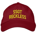 Staff Sgt Reckless Cap - red