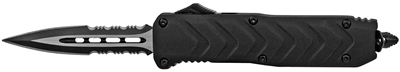 1045BK-BKDS Black 6.5inch Overall OTF Knife