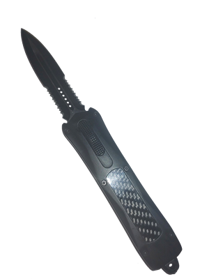 1050BK Black Top Loader OTF Knife
