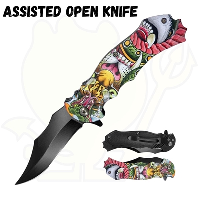1205-8 Assisted open knife7 3/4in