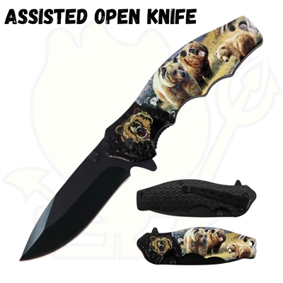 1329br Assisted open knife 8 1/2in