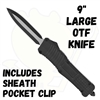 OTF131 1332BK-YFD 9" Large Out the Front Knife