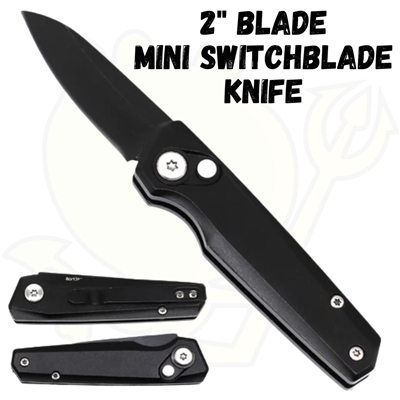 137bk Mini Switchblade Knife w/ 2" Blade
