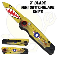 137sk Mini Switchblade Knife w/ 2" Blade