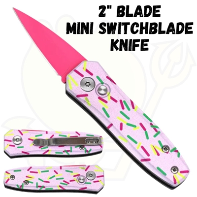 138-1 Mini Switchblade Knife w/ 2" Blade