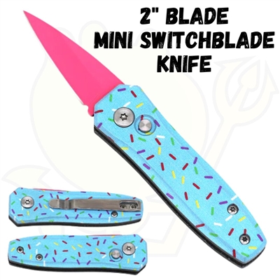 138-2 Mini Switchblade Knife w/ 2" Blade