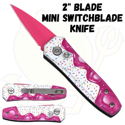 138-3 Mini Switchblade Knife w/ 2" Blade