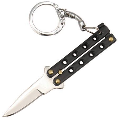 Wholesale mini keychain butterfly knife