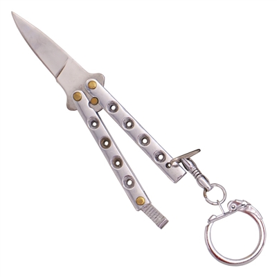 Wholesale mini keychain butterfly knife