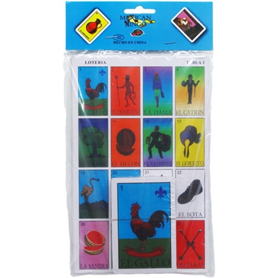 20100 5.25" 8.5" Loteria Mexican Bingo Play Set