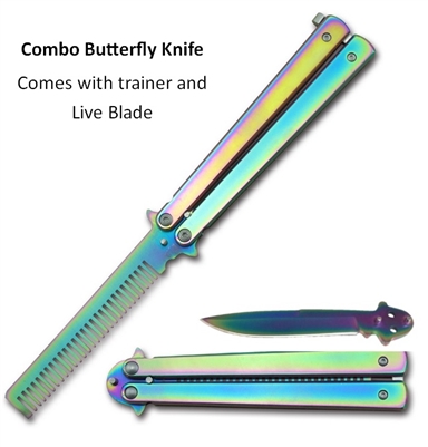 205601C-1 Rainbow Butterfly Combo Kit Trainer and Live Blade