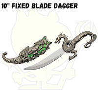 211155-GN Fantasy Green Dragon Dagger