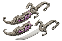 211155-PU Fantasy Purple Dragon Dagger