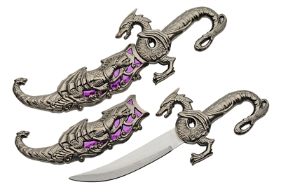 211155-PU Fantasy Purple Dragon Dagger