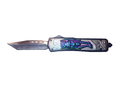 Rainbow Wolf OTF Knife