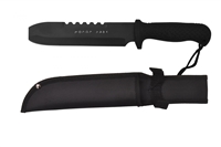 222781-18 12"  Knife with Black Rubber Handle
