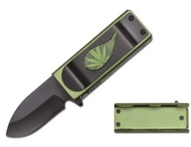 AO275 27289gn-3 lighter holder weed Spring Assisted Knife