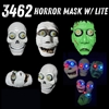 wholesale 3462 Horror Mask w/ Lite Assorted