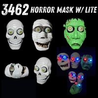 wholesale 3462 Horror Mask w/ Lite Assorted