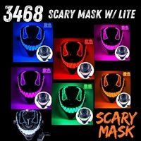 wholesale 3468 Scary Mask w/ Lite Assorted