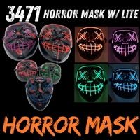 wholesale 3471 Horror Mask w/ Lite Assorted