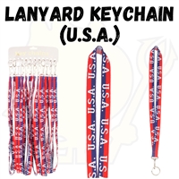 USA Lanyard Keychain