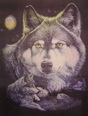 125 3D Lenticular Picture Flip Mystic Wolf