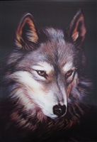 1069 3D Lenticular Picture Red Wolf