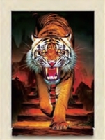 3d lenticular picture of wolf and girl