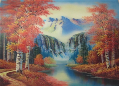 205 3D waterfall in the fall 2a1003