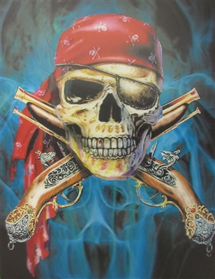 206 3D pirate skull 2a6601