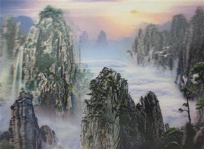 207 3d china mountain scene 2a1002