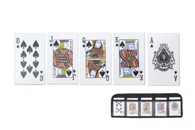 4307-5s 5pc Set Spades Royal Flush Throwing Cards