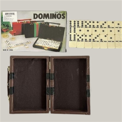 4955 7MM Double Six Domino Set w/ Attached Case