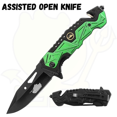 AO233 7023AR Spring Assisted Knife